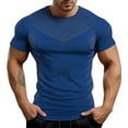 thumbnail image 1 of Tight Fitting Sports And Fitness Short Sleeved Round Neck T-Shirt3XL, 1 of 5
