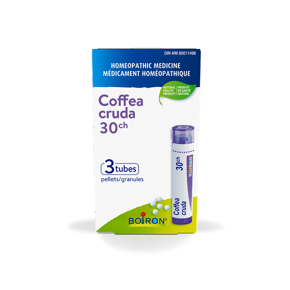 Boiron Box of 3 Tubes Coffea Cruda 30CH, Homeopathic medicine