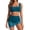Green, variant on Women's High Waisted Bikini Set Tummy Control Two-Piece Swimsuit with Swim Skirt Mesh Sarong Wraps Bathing Suits, Red