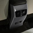 thumbnail image 5 of Car Carbon Fiber Rear Air Condition Vent Outlet Frame Anti-kick Panel Cover Trim For Corolla Cross, 5 of 5