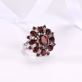 thumbnail image 5 of Anillo con incrustaciones de rubí Anillo de compromiso europeo y americano con incrustaciones de diamantes para mujer, 5 of 5
