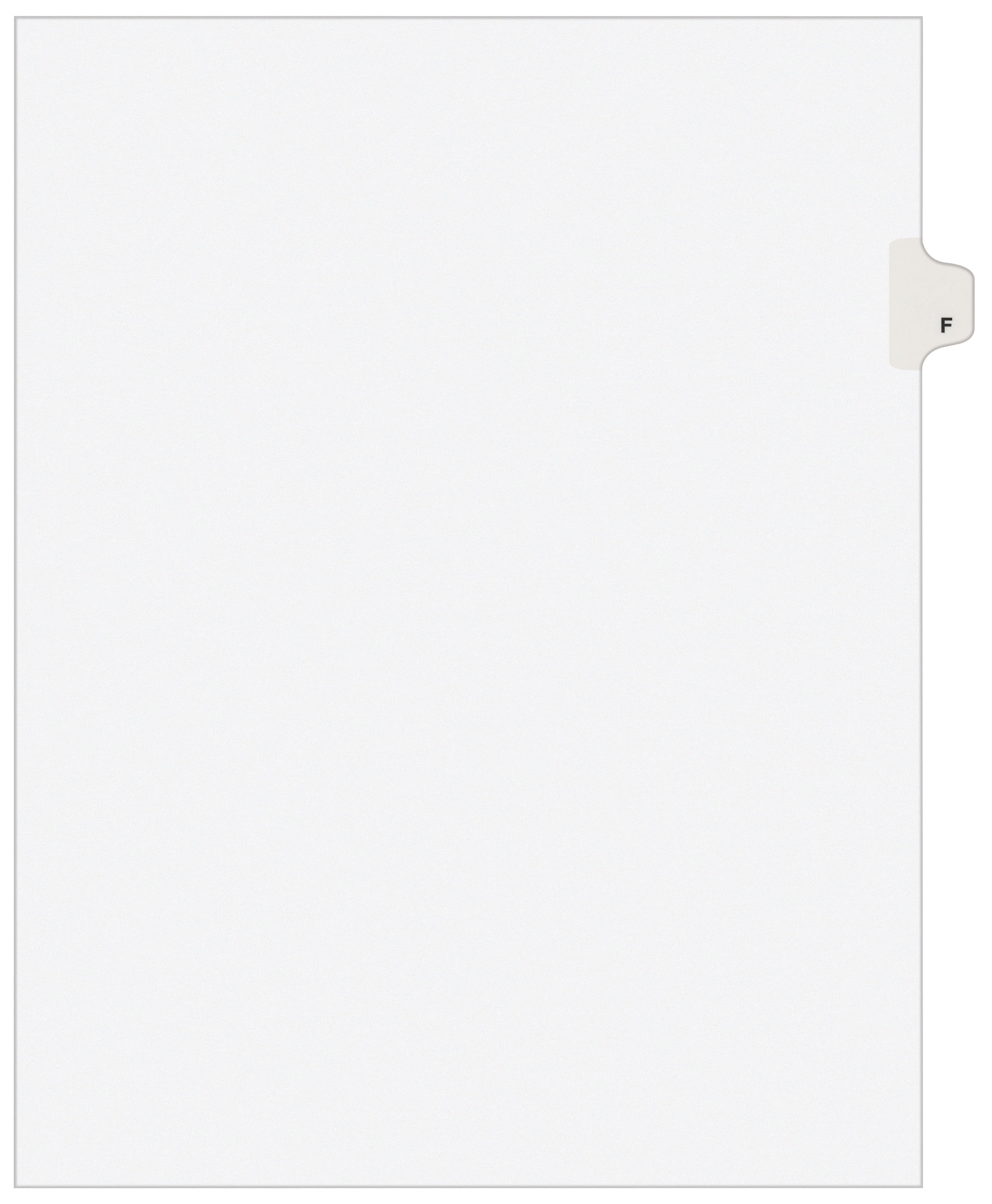 Avery Individual Legal Dividers Avery Style, Letter Size, Side Tab F (1406)