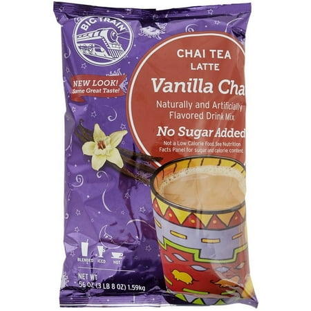 - Big Train - Chai Tea - No Sugar Added Vanilla - 2 pack with scoop