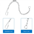 thumbnail image 5 of 20 Pieces Toilet Handle Chain Stainless Steel Toilet Flapper Lift Chain Replacement Fits Most Toilet Flappers, 5 of 9
