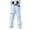 Pants - Light Blue, variant on Xdegoge Ski Pants Men Elastic Waist Straight Leg Pant Waterproof Windproof Warm Trouser Outdoor Sport Loose Multi Pockets Trousers with Waist Support Structure