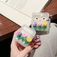 thumbnail image 2 of For Apple Airpods 3rd 2021/1/2/Pro Shockproof Cute 3D Epoxy three-dimensional tulip TPU Case with pendant Cover, 2 of 5