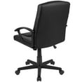 thumbnail image 5 of Scranton & Co Contemporary Faux Leather Mid Back Swivel Office Chair in Black, 5 of 12