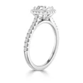 thumbnail image 2 of 1 Carat Asscher Cut Lab Grown Diamond Solitaire Engagement Ring in 10K Gold | Valentine Day Gift | IGI Certified, 2 of 2