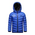thumbnail image 2 of Odeerbi Teen Boys Girls Heated Jacket Kids Puffer Coat Children USB Intelligent Constant Temperature 3 Areas Heated Coat Plus Size Winter Windproof Heated Jacket Blue 14-15 Years, 2 of 6