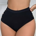 thumbnail image 4 of YWDJ Cheeky Panties for Women Breathable Lightweight No Show Sexy Seamless Underwear With Triangular Hollow Breathable Underwear Black S, 4 of 9