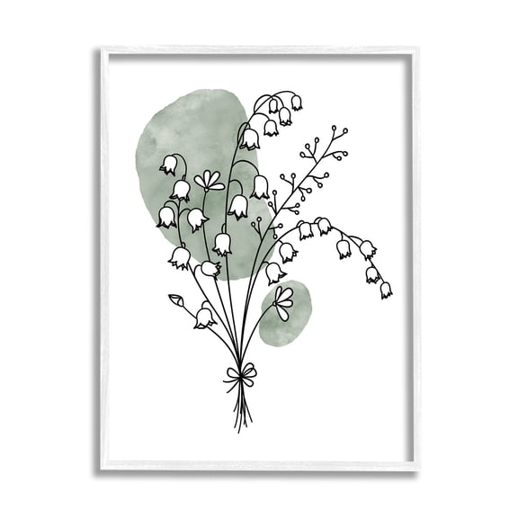 Stupell Industries Lily of the Valley Bundle Graphic Art White Framed Art Print Wall Art, Design by JJ Design House LLC