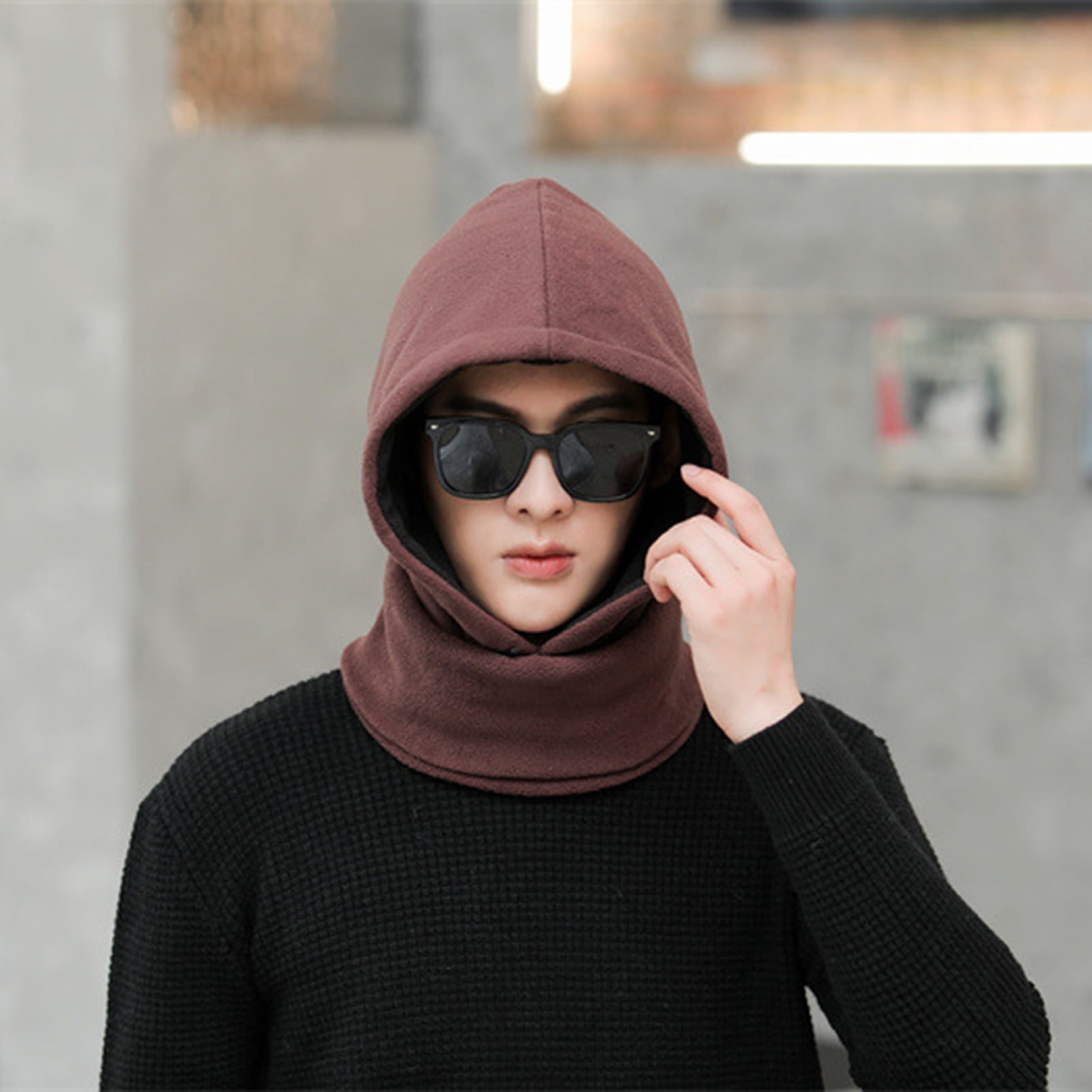 Bobasndm New Winter Skullies Beanies Hat Men Warm Cycling Ski Windproof Cap Women Scarf Caps Balaclava Mask Gorras Bonnet Knitted Hats