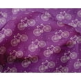 thumbnail image 4 of oneOone Silk Tabby Fabric Dot & Bicycle Block Print Fabric By Yard 42 Inch Wide, 4 of 4