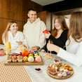 thumbnail image 2 of 3-Pack Magnetic Bamboo Cheese Board Set with Deep Juice Grooves, Large Versatile Wooden Charcuterie Board & Platter for Kitchen Party Wedding Food Prep, 28 in, 2 of 7