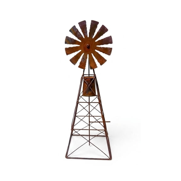Lynono Co.,Ltd Weather Resistant Windmill Figurine Ornament Garden Decoration With Antique Finish Perfect For Outdoor Backyards Display