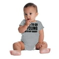 thumbnail image 2 of Born To Go Cycling With My Daddy Romper Boys or Girls Infant Baby Brisco Brands 12M, 2 of 6