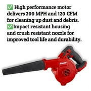 Bauer Cordless Leaf Blower 20-Volt Lightweight 120 CFM Workshop/Garden Care, Fall Leaf, Dust New (Tool Only)