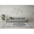 thumbnail image 3 of Ahgly Company Indoor Square Abstract Gray Modern Area Rugs, 6' Square, 3 of 4
