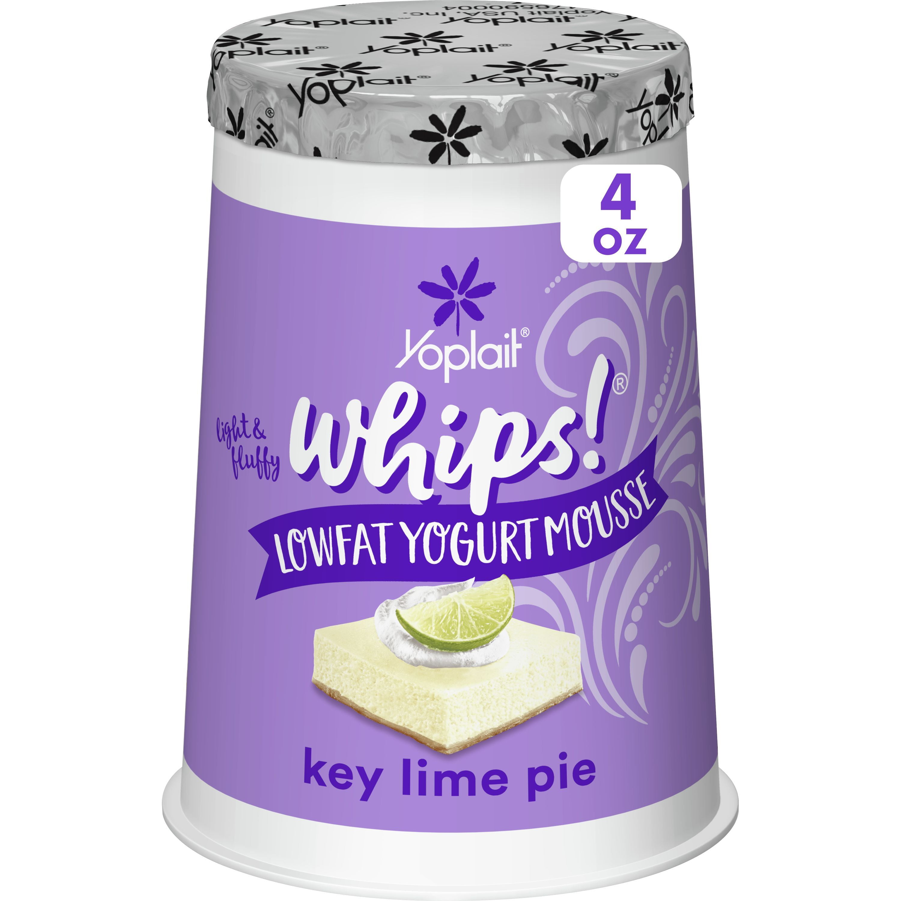 Yoplait Whips! Lowfat Yogurt Mousse, Key Lime Pie, 4 oz