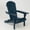 Black, variant on CQSXDA Classic Wooden Adirondack Lounge Chair in Natural Finish Embossed Grain Design with Folding Feature for Gardens and Patios, White