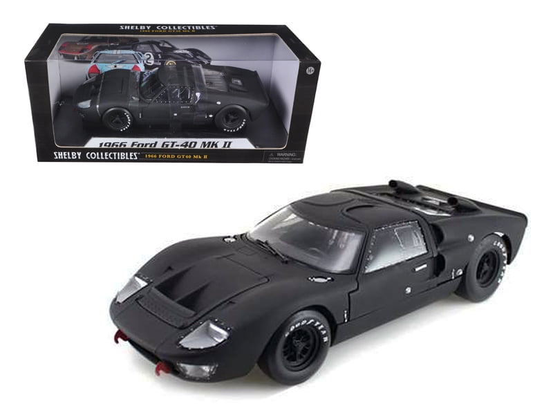 1966 Ford GT-40 GT40 MK 2 Matt Black 1/18 Diecast Car Model by