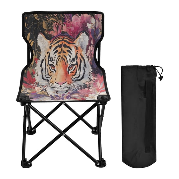 BZSMCE Camping Chairs Modern Fiery Elegance Pattern Folding chair