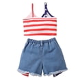thumbnail image 5 of Cute Flower Summer 2Pcs Outfits Set for Toddler Girls – Short Sleeve T-Shirt and Pants for Gift Summer 2Pcs Gift Outfits Set Girls Summer Set 2-7 Years,5-6 Years, 5 of 9