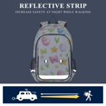 thumbnail image 5 of FORMRS Unisex School Backpack 17" Student Travel Bag with Laptop Compartment, Colorful Easter Eggs, 5 of 7