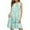 Mint Green, variant on Herrnalise Summer Dresses for Women 2024 Trendy Floral Print T-shirt Vest Beach Dress Sleeveless Pocket Loose Boho Round Neck Mid Length Sun Dress Hot Pink
