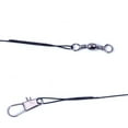 thumbnail image 2 of stanreset 10pcs Fishing Line Wire Leader With Swivel Fishing Accessory Leadcore Leash Sea Fishing Rod Line 20cm 25cm 30cm black 25cm 1pcs 1Set, 2 of 6