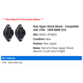 thumbnail image 2 of Rear Upper Shock Mount - Compatible with 1998 - 2000 BMW 323i 1999, 2 of 2