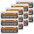 thumbnail image 1 of Repuesto de Afeitar Triple Hoja GlideBlade3D 4Paqs 4x3Cartuchos 3Hojas Flexible Lubricante Negro/Naranja Acero Inoxidabl, 1 of 2