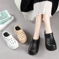 thumbnail image 5 of Sandalias gruesas de 9CM para mujer, zapatillas de tacón alto y suela suave, zapatos de playa y jardín impermeables para exteriores, novedad de verano 2024, 5 of 5