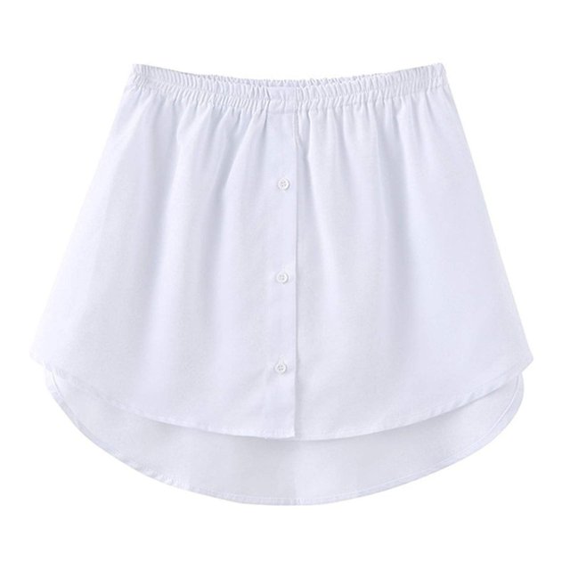 JFBUJC Shirt Extenders Layering Fake Top Lower Sweep Shirt Extender Asjustable Mini Skirt For Women