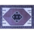 thumbnail image 1 of Ahgly Company Indoor Rectangle Persian Blue Traditional Area Rugs, 7' x 9', 1 of 4