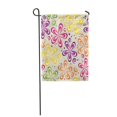 thumbnail image 1 of JSDART Green Cute Spring Yellow Pink and Orange Flower Pattern Garden Flag Decorative Flag House Banner 28x40 inch, 1 of 1