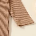 thumbnail image 6 of XIMIN Newborn Baby Boy Easter Outfit Knit Ribbed Bunny Rabbit Skin Ear Pocket Romper Jumpsuit Infant One Piece Clothes, 6 of 9