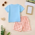 thumbnail image 4 of Boy Baby Clothes Toddler Outfits Summer Girls And Boys Kids Unisex Spring Cotton Round Neck Print Short-sleeved Casual 3 6 12 18 24 Months 3T Pajamas & Dailywear Set Outfit 2-Piece, 4 of 9