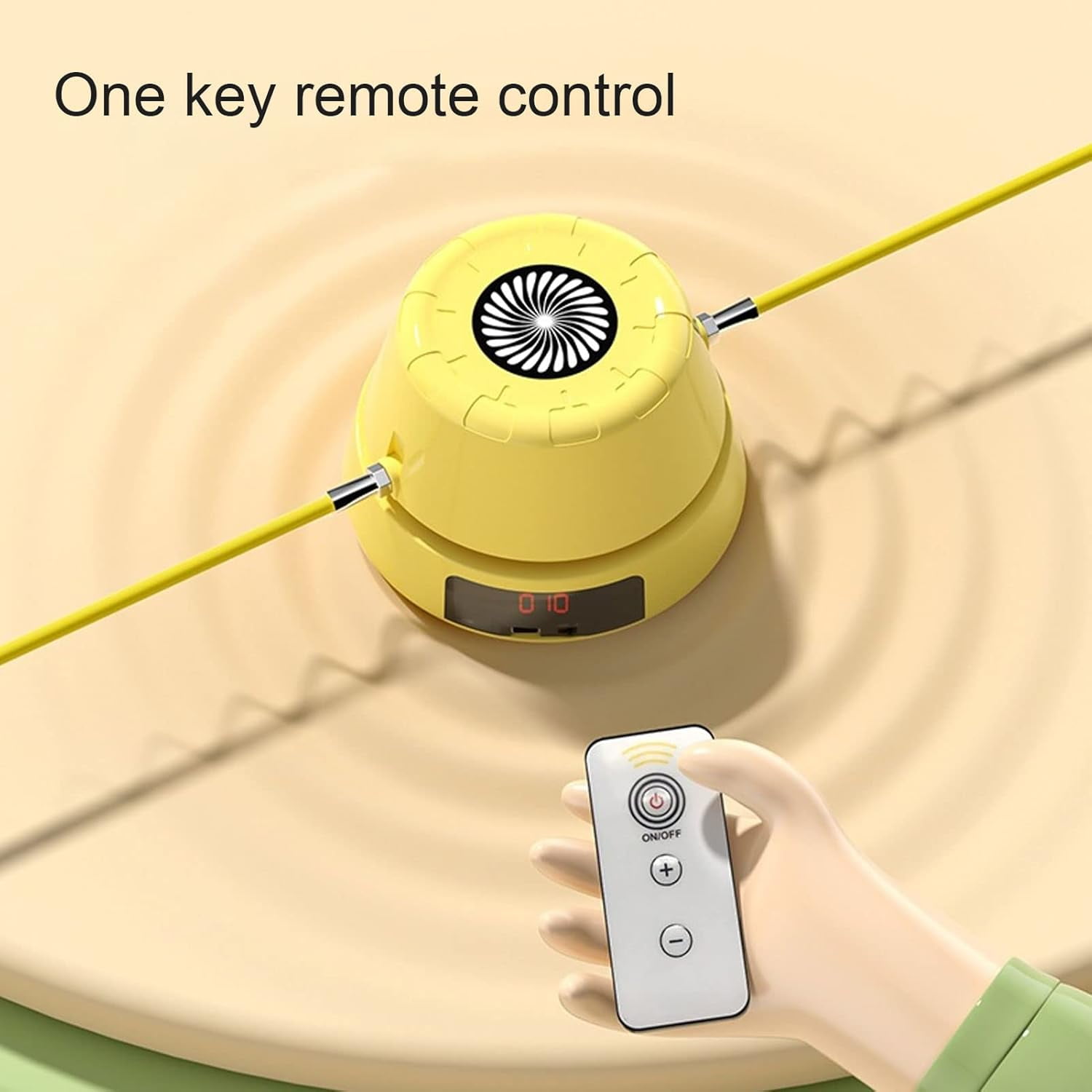 Smart Jump Rope Machine - Automatic Count Intelligent Electric Skipping Machine Exercise Rope Skipping Workout for Family, Office, Gym, Party