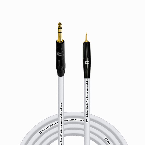 Coluber Cable 1/4" TRS Male to 3.5 TS Male 3-Pin Microphone Audio Connector