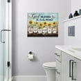 thumbnail image 2 of Sunflower Bathroom Wall Art Farmhouse Sunflowers Butterflies Pictures Bathroom Decor Country Flower Canvas Painting Sunflower Decorations Framed Artwork for Living Room Kitchen Bedroom 16"x12", 2 of 5