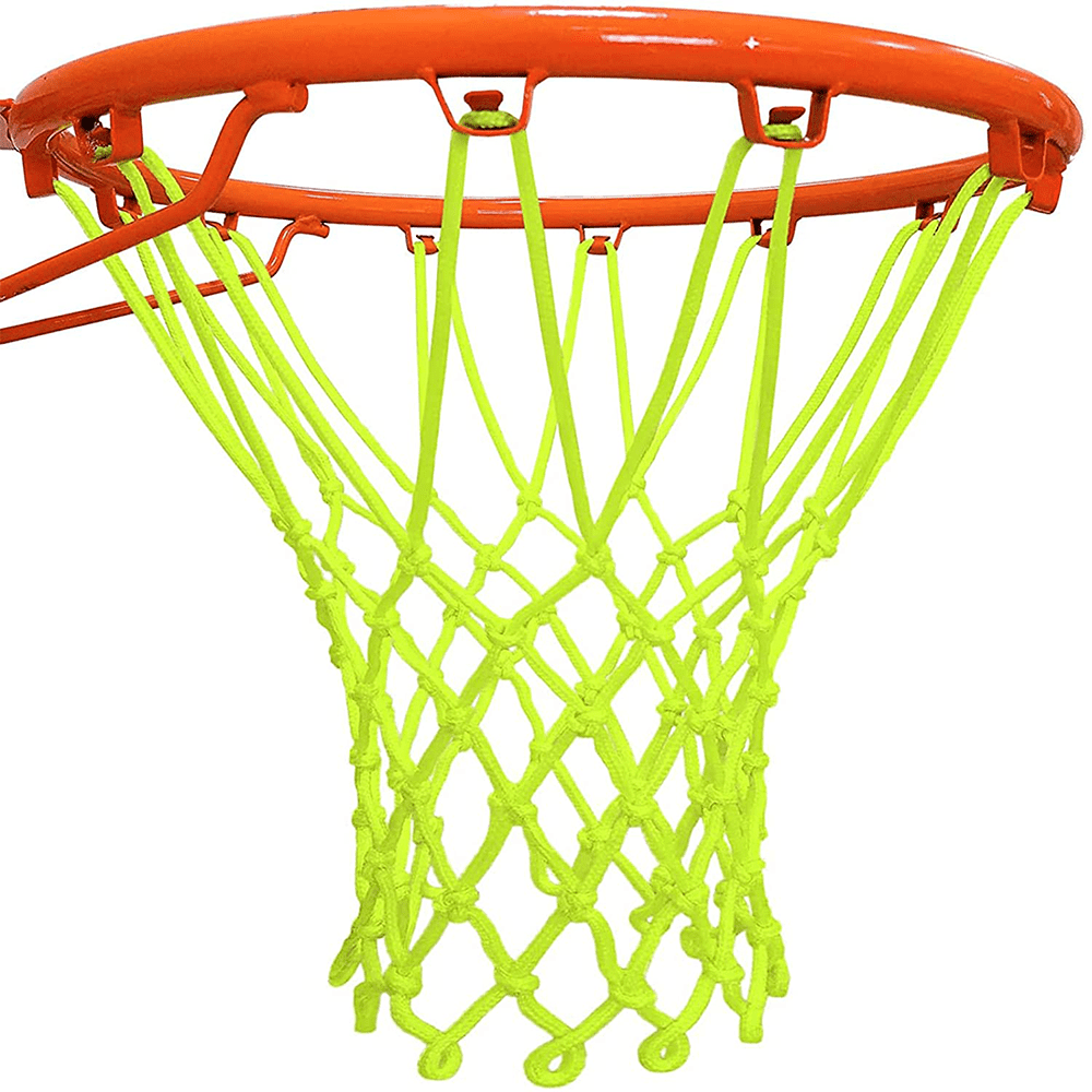 .19"  Rope Basketball Net Heavy Duty Replacement Basketball Hoop Net White 