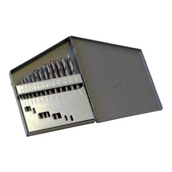 Chicago-Latrobe Jobber Drill Set,15 pc,HSS 43637