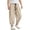 F62-Khaki, variant on FYDUU Soft Harem Pants Boys Jogger Pants Loose Fit Casual Trousers for Kids Breathable Soft Comfortable Elastic Waistband Harem Bottoms Versatile Pants 4-5 Years