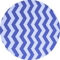 thumbnail image 1 of Ahgly Company Indoor Round Abstract Blue Contemporary Area Rugs, 7' Round, 1 of 4