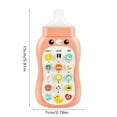 thumbnail image 3 of Xubinwww Portable Learning Cell Phone With Pacifier Educational Toys Babies Mobile Phone Toy 15 Functions Including Weather Sound Effects Piano Music Etc Babies Phone Toy Multiplication Table Body, 3 of 4