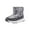 Gray, variant on jsaierl Toddler Little Kid Snow Boots For Boys Girls Kids Outdoor Winter Shoes Cotton Boots
