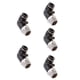 thumbnail image 1 of Conector de Codo de Rosca Soledad 90 Grados 5 Piezas Plástico Metal Negro, 1 of 10