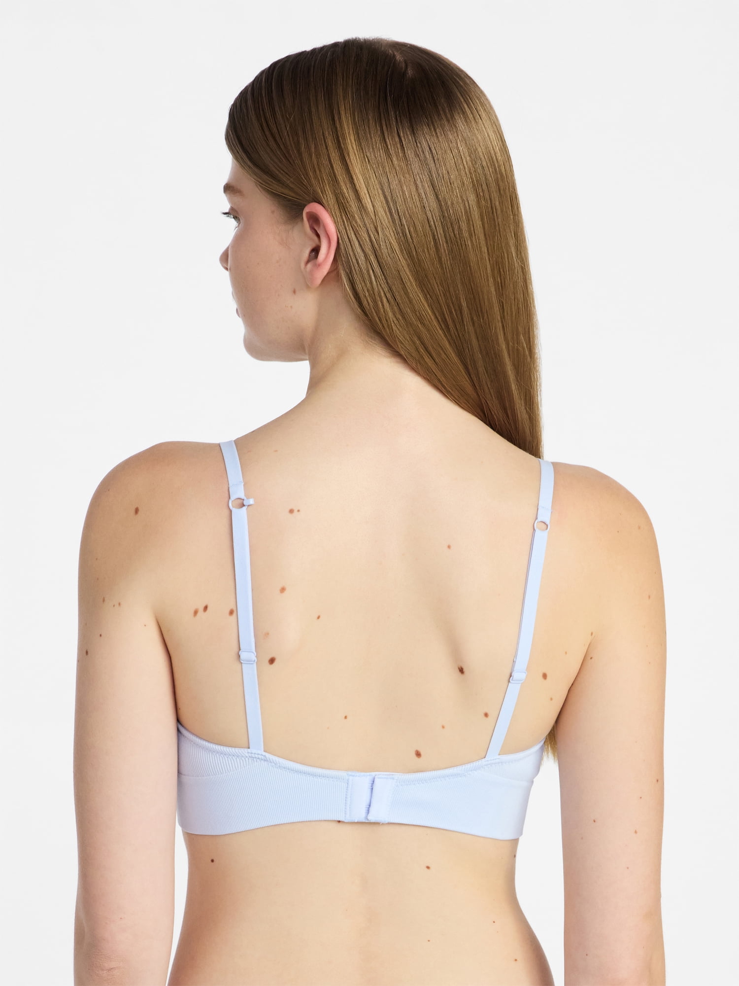 No Boundaries Seamless Wirefree Bra with Lace, Sizes XS-XXXL