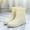 Beige, variant on POROPL Womans Rain Boots Mid Calf Fashion Summer Non Slip Shoes,Boots for Saving Size 6.5